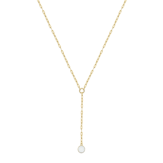Norah | Solid Gold Breast Milk Necklace
