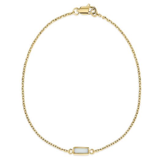 Britt | Solid Gold Breast Milk Bracelet
